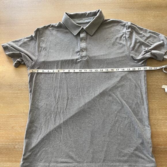 Free Fly Polo Shirt Mens Large Performance Bamboo Gray Outdoors Active Fishing - Picture 7 of 8